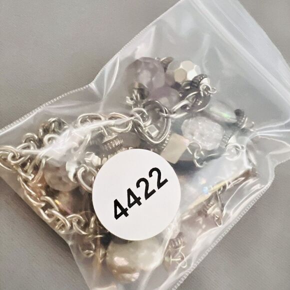 Ruby Rd Necklace Layered Chunky Statement Frosted Carnival Lucite Glass 4422 - Picture 12 of 12